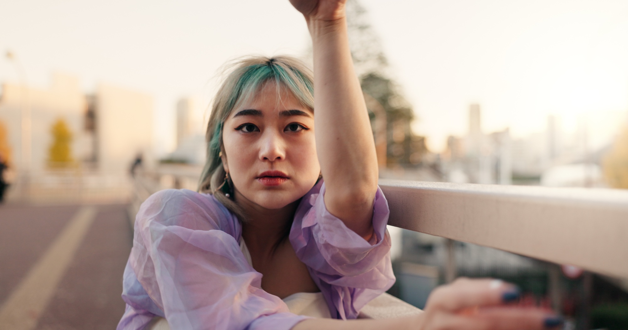 Outdoor, dance and woman with talent, face and performance with training, routine and creative indu