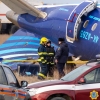 Emergency specialists work at the crash site of an Azerbaijan Airlines passenger jet near the western Kazakh city of Aktau. 