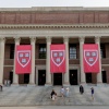 The Widener Library on the Harvard Campus in Cambridge, Mass. 