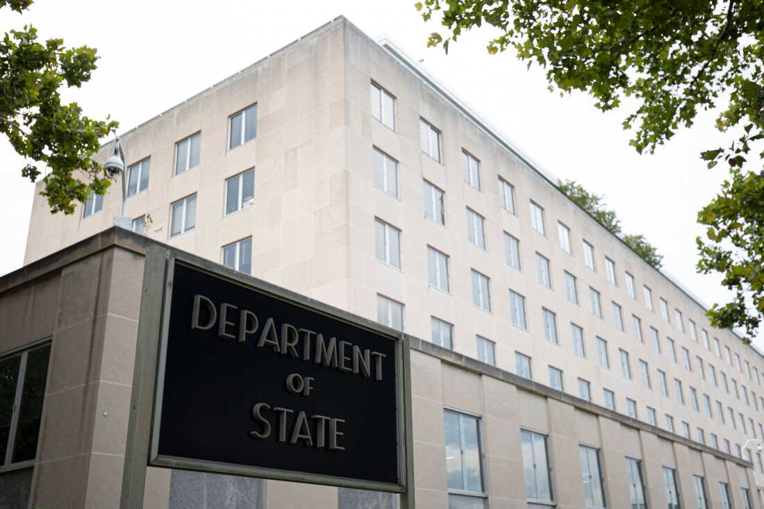 The building of the State Department in D.C. 