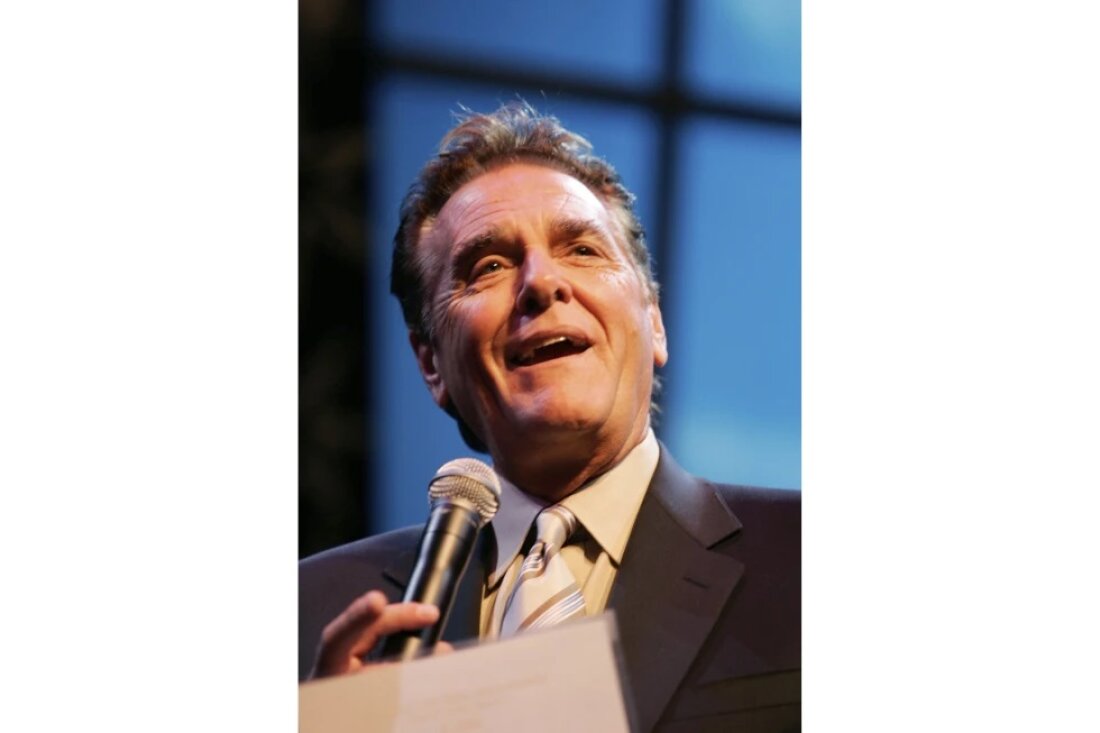 Chuck Woolery hosts a special premiere of the "$250,000 Game Show Spectacular” at the Las Vegas Hilton on Oct. 13, 2007, in Las Vegas.