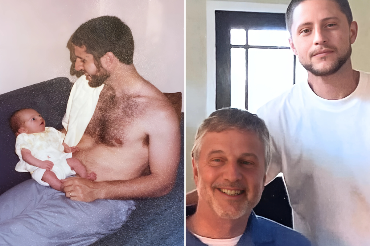 Anthony Galanos and his son