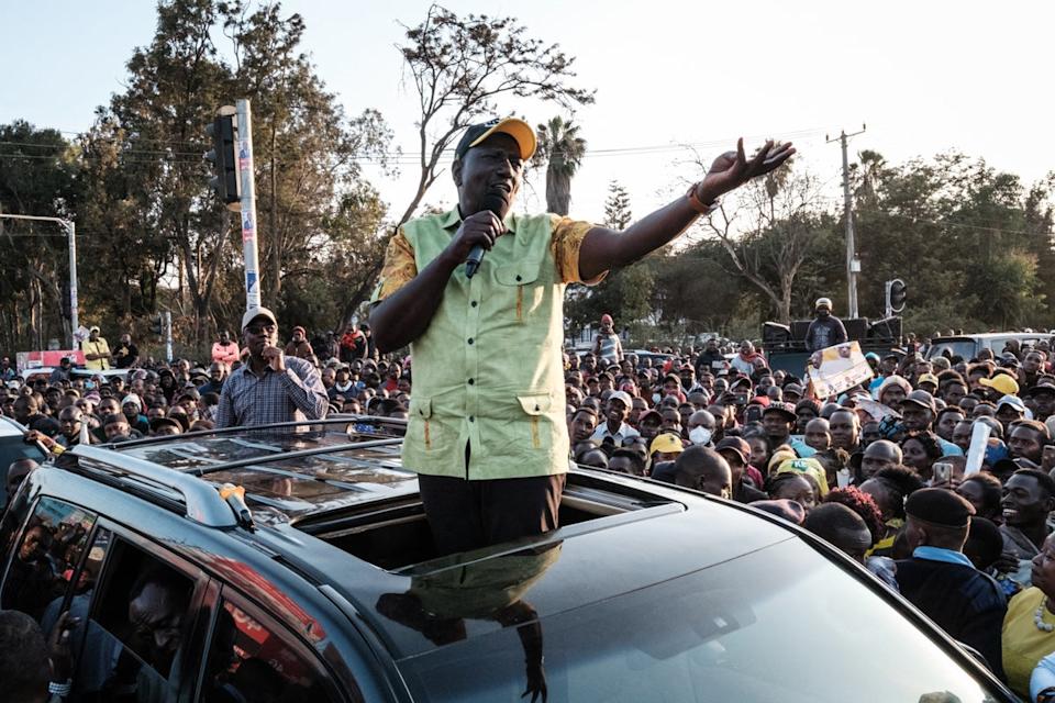The collision involved President William Ruto’s motorcade (file photo) (AFP via Getty Images)