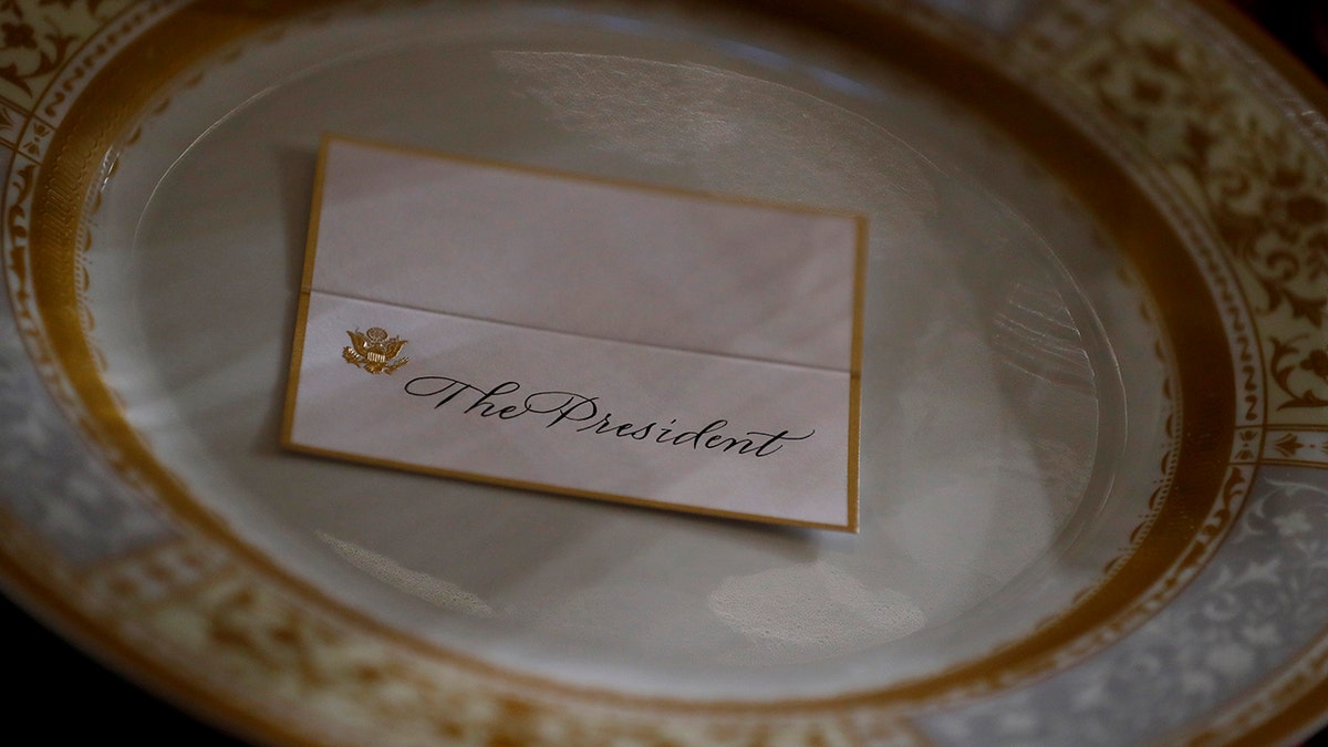 Dining place labeled "the president."