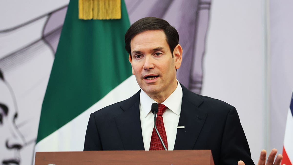 Rubio speaks to reporters in Mexico